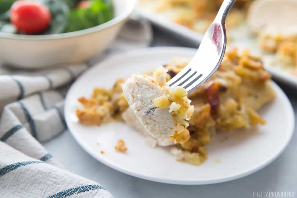 Easy Chicken and Stuffing Bake - Pretty Providence