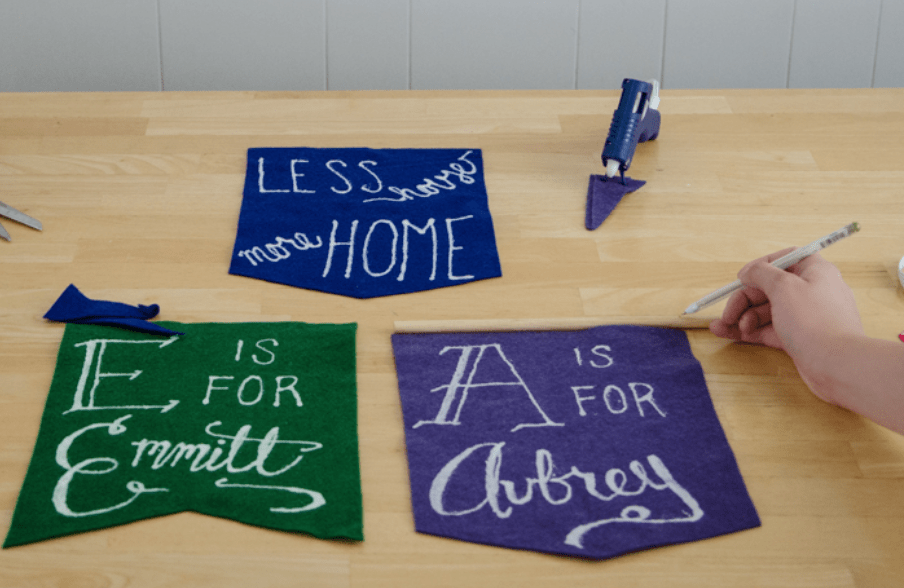 DIY HandPainted Felt Wall Art Pretty Providence