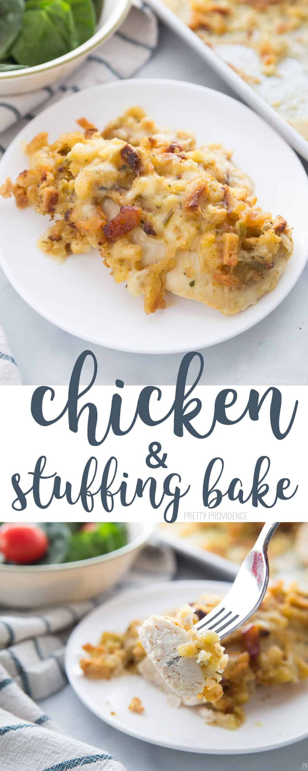 Easy Chicken and Stuffing Bake