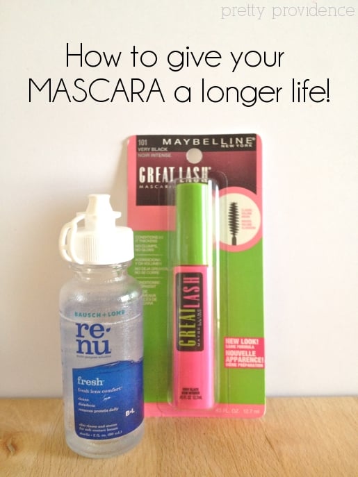 mascara life hack: don't throw away mascara just because it's clumpy, renew it & make it last a longer!