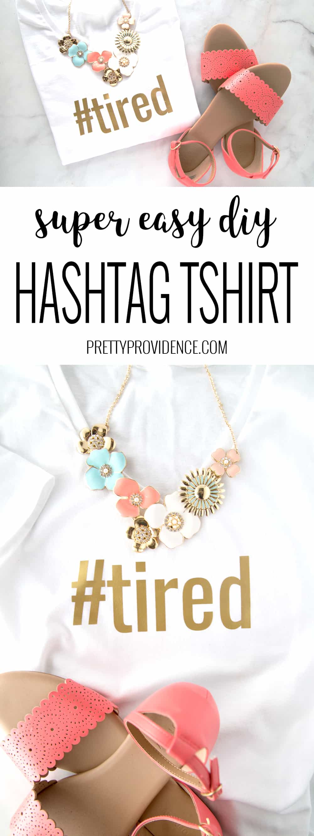 How fun are these easy hashtag DIY T Shirts?! I love them so much! The best part is that you can totally customize them to fit anybody so they make the perfect gift! 