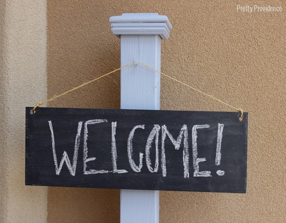 Easy front porch makeover on a budget!