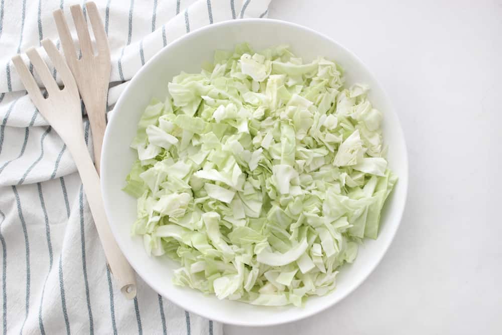 fresh shredded cabbage