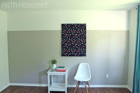 DIY Two-Tone Accent Wall. Easy way to add a modern touch to your home! 