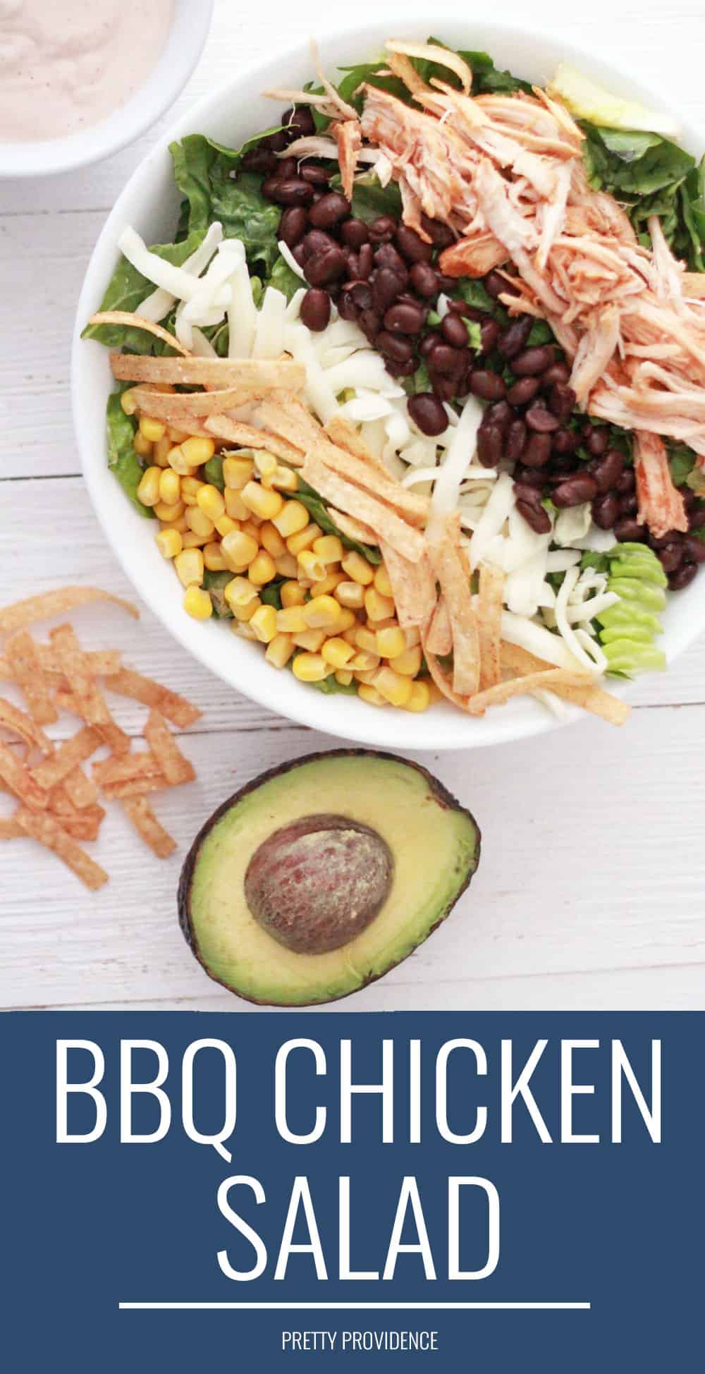 You will love this BBQ Chicken Salad recipe! It's such an easy dinner idea that is both healthy and tastes amazing! Five stars!