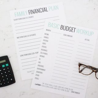 How to start budgeting - with free worksheets to help you get started and make a plan!