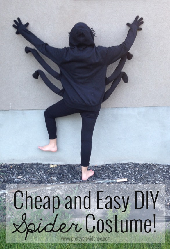 Cheap and Easy DIY Spider Costume Pretty Providence