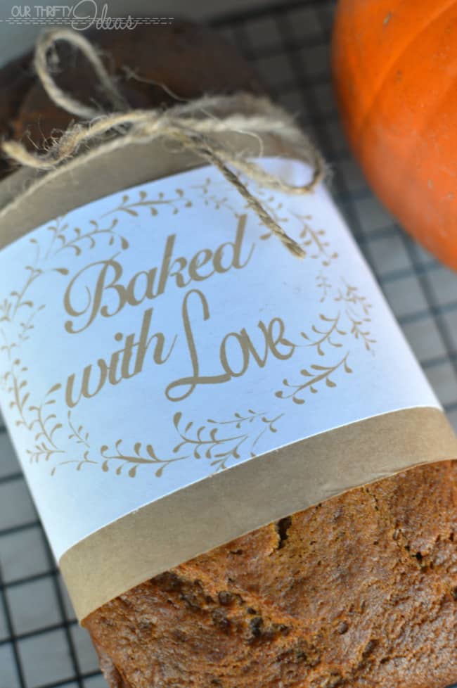 free printable bread wrap labels