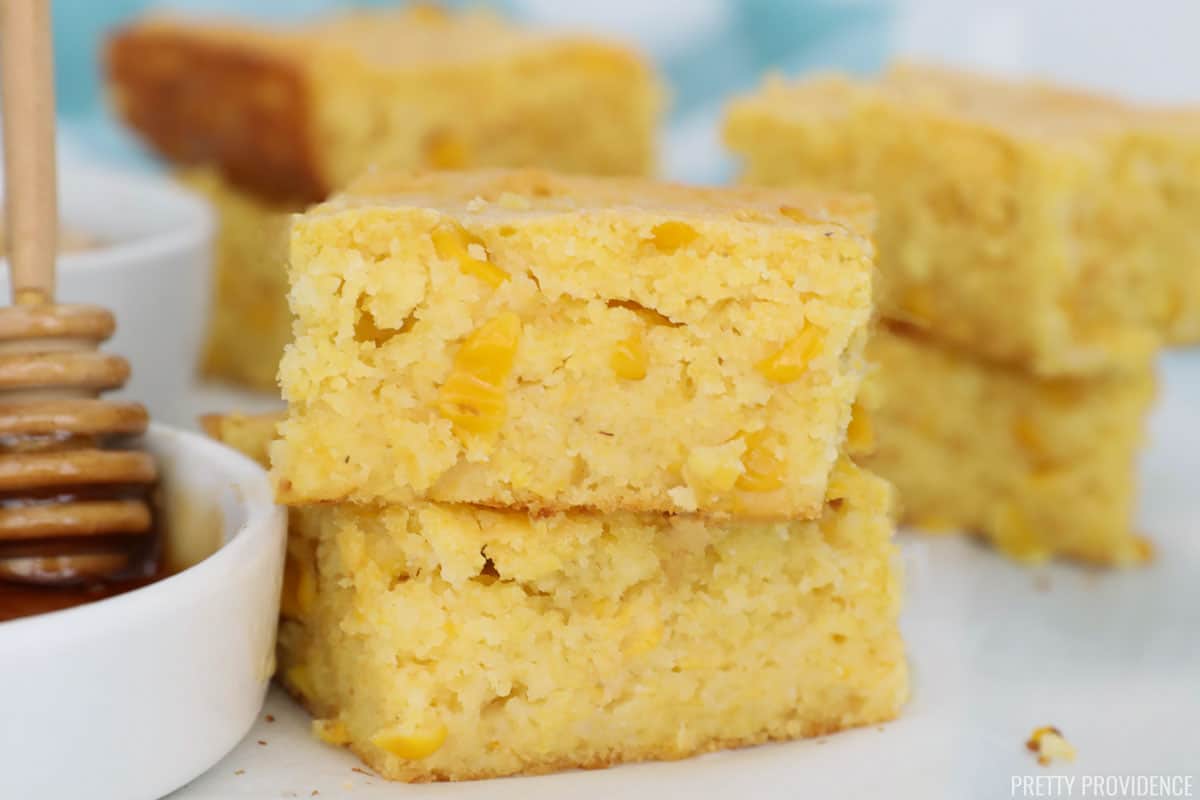 My Grandma's AMAZING semi-homemade cornbread recipe! No one you make this for would believe how easy it is to make.. to die for good! 