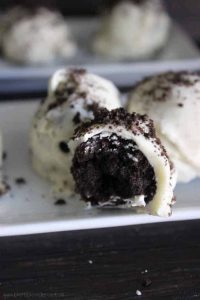 These easy oreo truffles are AMAZING! Easy enough that kids could help make them, and delicious enough that they get requested by friends family and coworkers all the time!