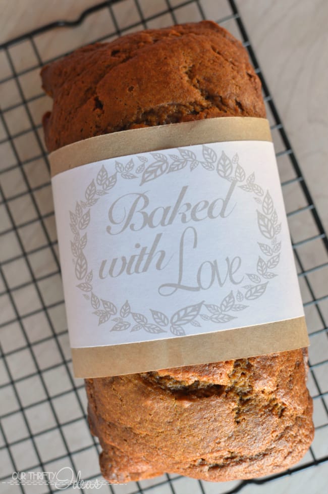 free printable bread wrap labels