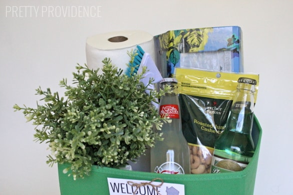 New Neighbor Gift Ideas - Gift Basket Goodies To Give Your New