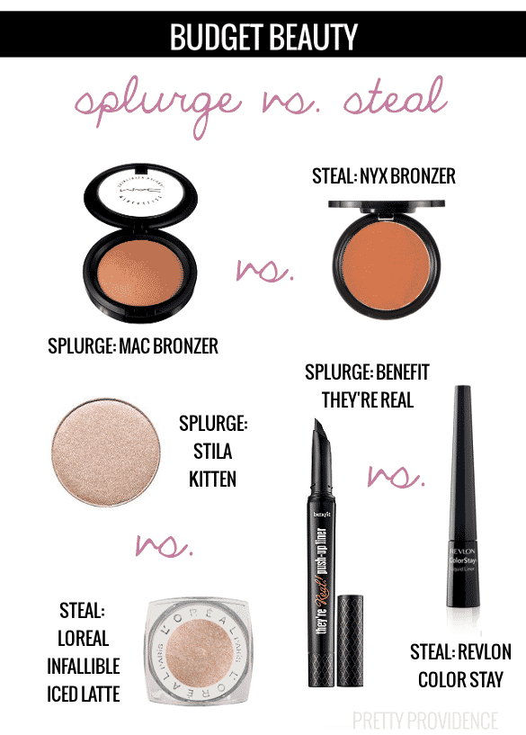 Sweet makeup dupes! This post has some great budget makeup recommendations.