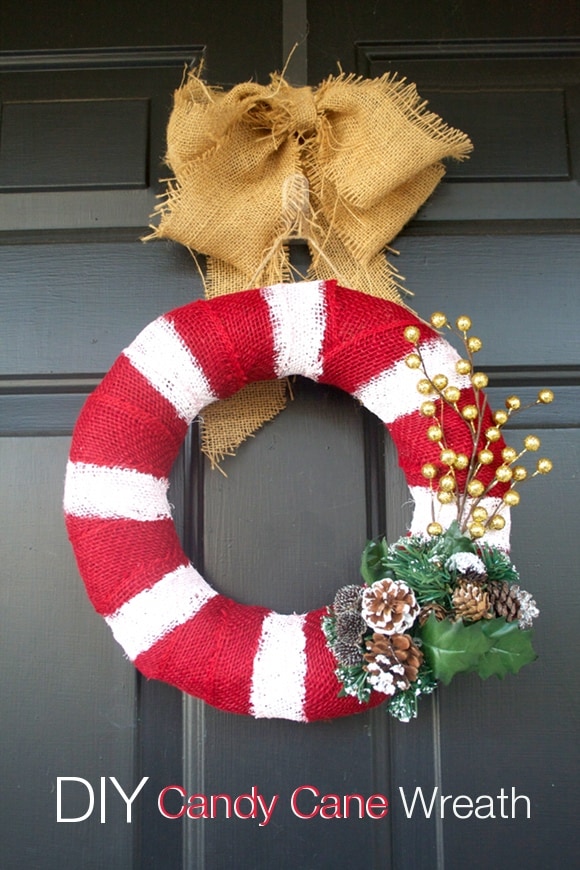 Candy Cane Wreath