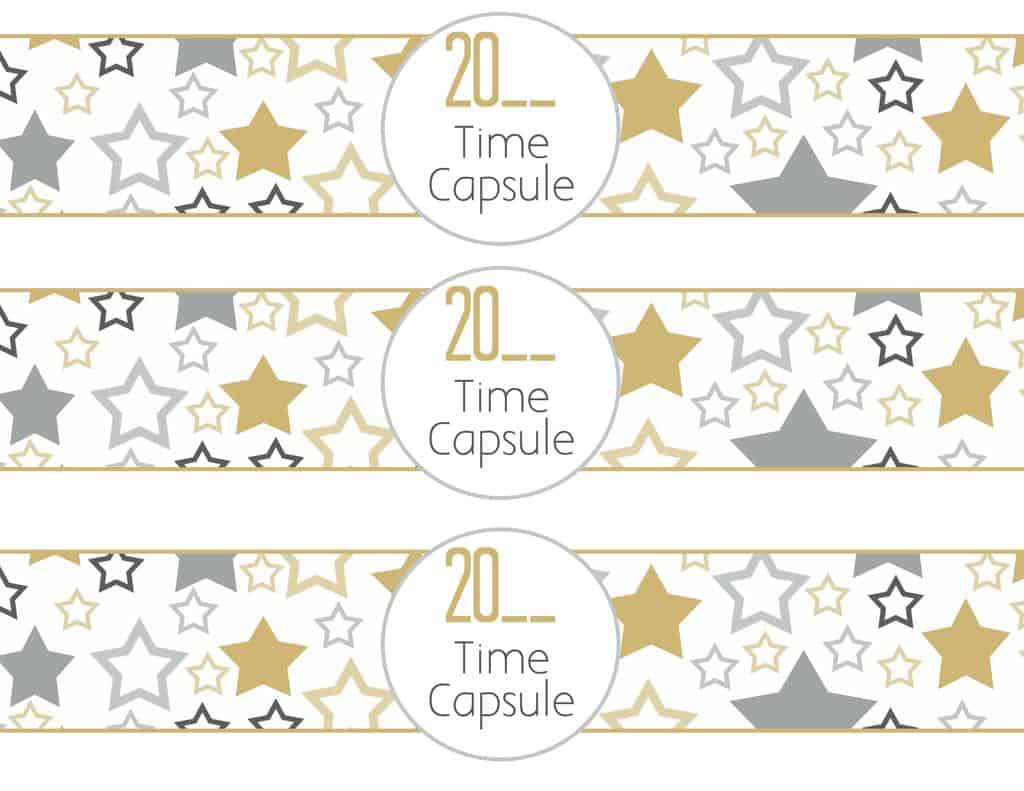 New Years Time Capsule Printable Questionnaire for Kids