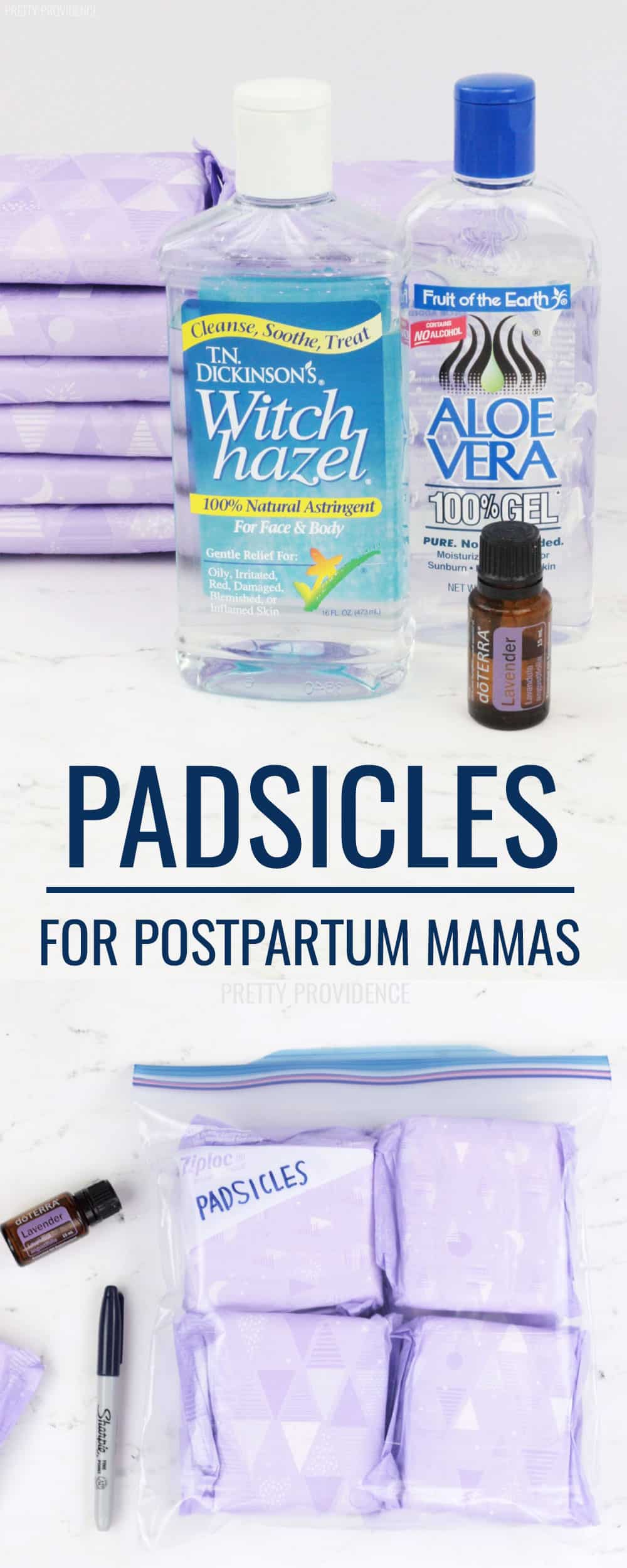 DIY Padsicles for Postpartum Mamas