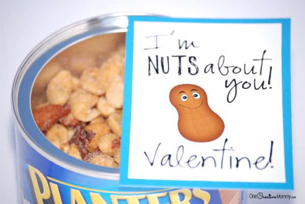 Nuts About You Printable Valentine