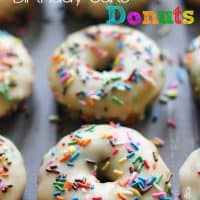 Birthday Cake Donuts