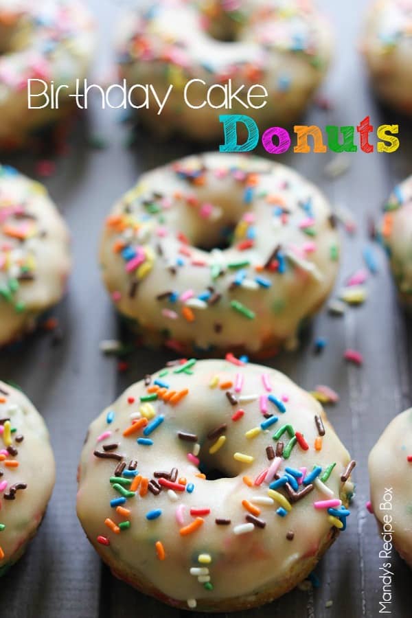 Birthday Cake Donuts