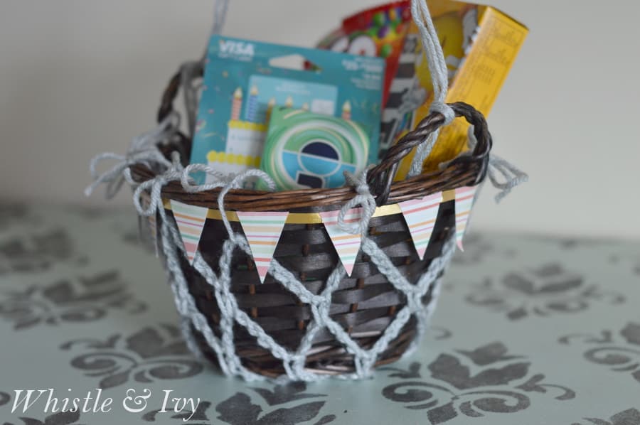 Gift Card Birthday Basket - Perfect gift for your hard-to-buy-for loved ones, or a great last minute birthday gift idea. 