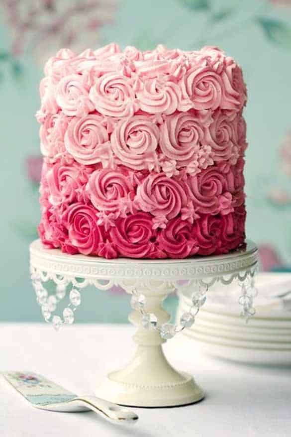 38+ Beautiful Cake Designs To Swoon : Ruffle Cake with Unicorn-hanic.com.vn