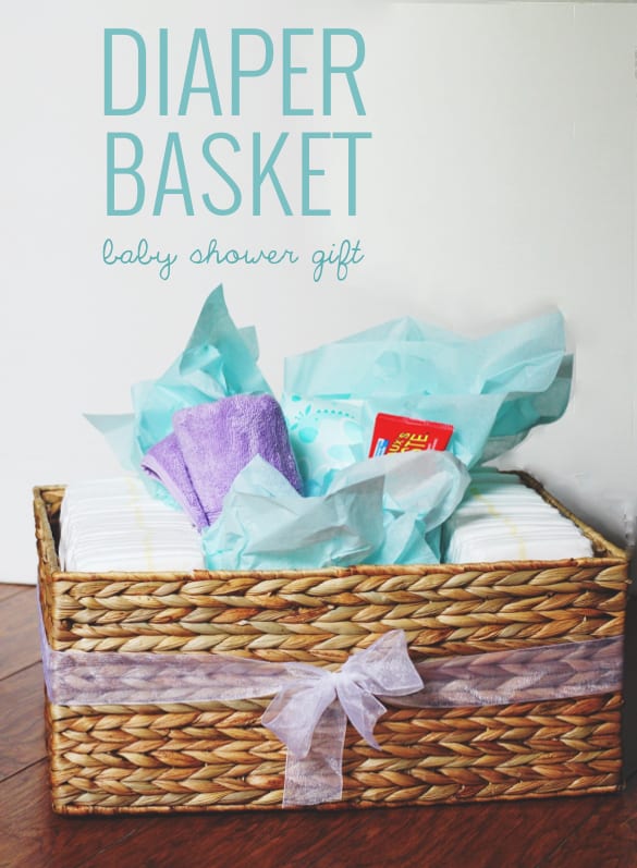 Diaper Basket Baby Shower Gift