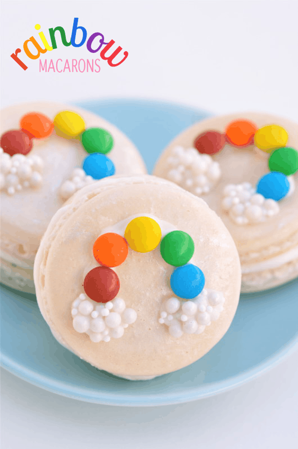 St. Patrick's Day Treats - Rainbow Macarons from Best Friends for Frosting