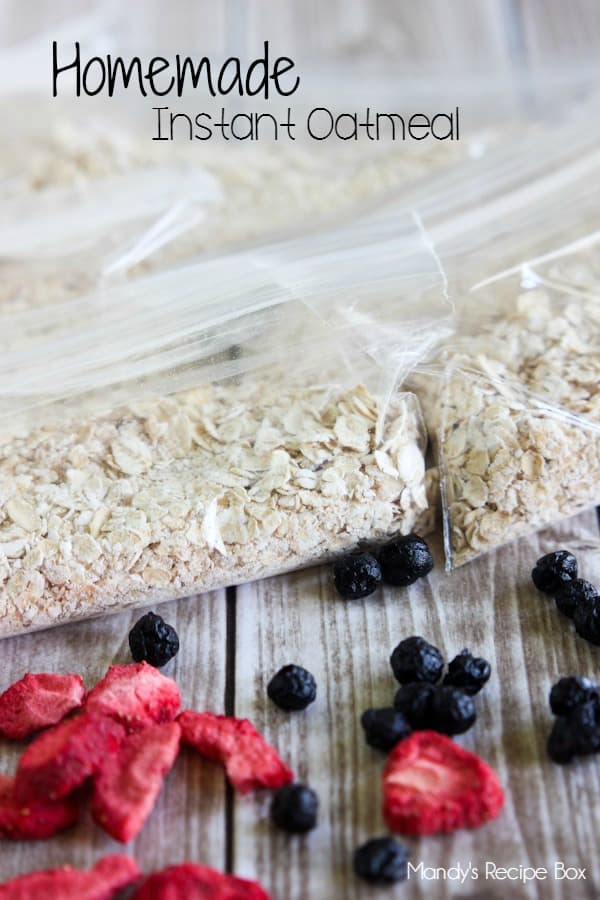 Homemade Instant Oatmeal