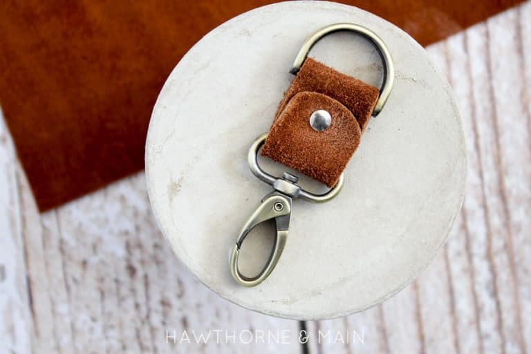 Simple Leather Keychain
