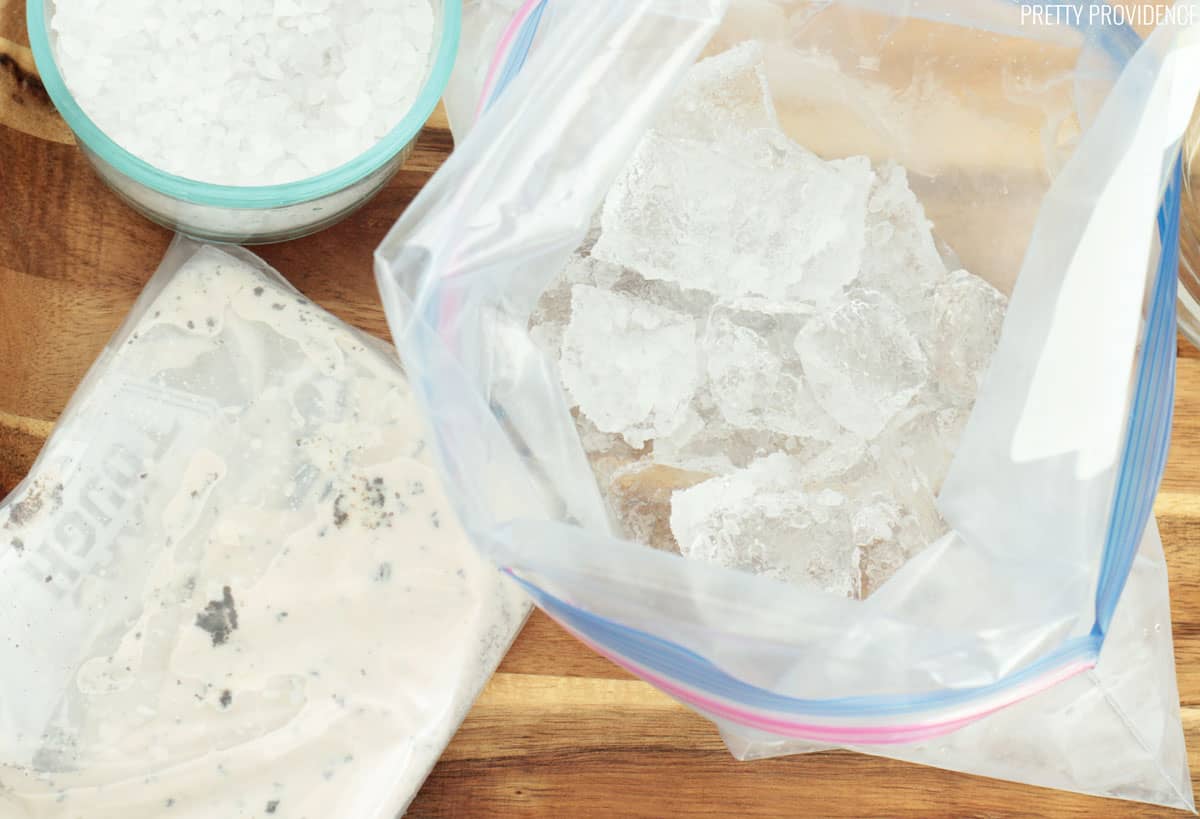 Fun and easy ice cream in a bag recipes and tutorial! Such a perfect summer family activity! 