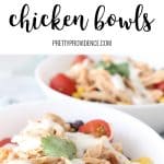If you love healthy bowl recipes then you will love these buffalo chicken bowls! Made with tons of veggies, shredded buffalo chicken, avocados and a light ranch dressing they are filling and delicious!