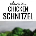 This classic chicken schnitzel cannot be beat! Such a yummy dinner option the whole family will love!
