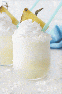 These skinny virgin pina colada slushes are amazing! A totally guilt free and refreshing summer drink!