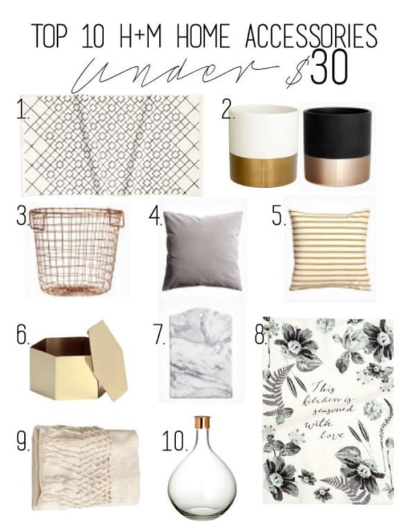 Top Ten H&M Home Accessories! - Pretty Providence