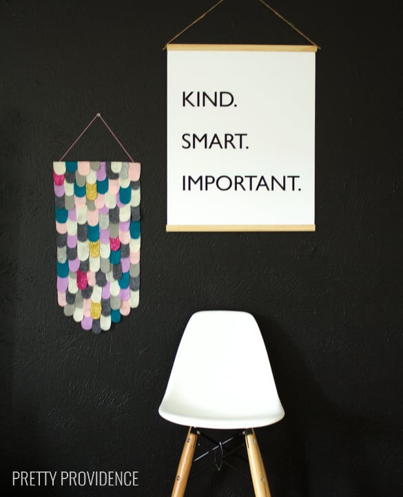 Free printable black and white poster The Help quote "Kind. Smart. Important." 