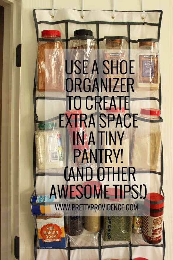 Awesome tips and tricks for small pantry organization!