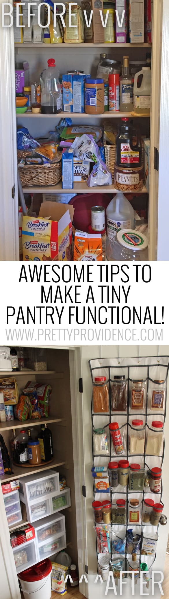 Okay there are some seriously amazing tips in here! I have always hated my tiny pantry, and I can't wait to turn it into this! 