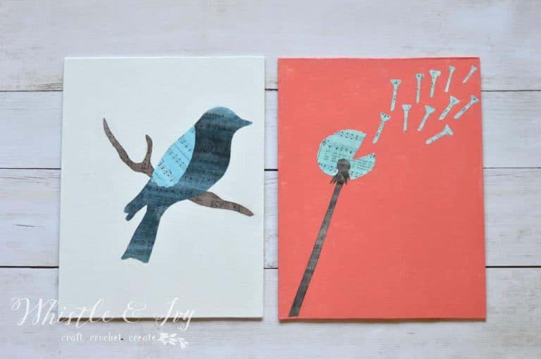 Watercolor Sheet Music Art
