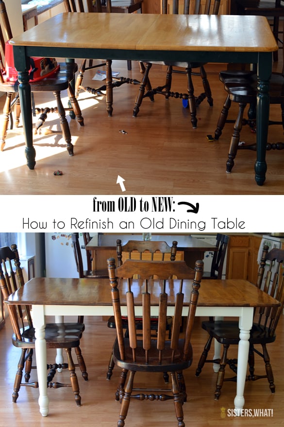 How to Refinish an Old Dining Table Pretty Providence