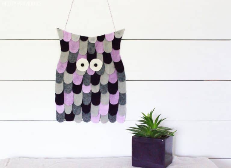Felt Owl Halloween Decoration