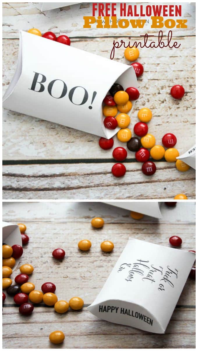 Halloween Pillow Box Printables