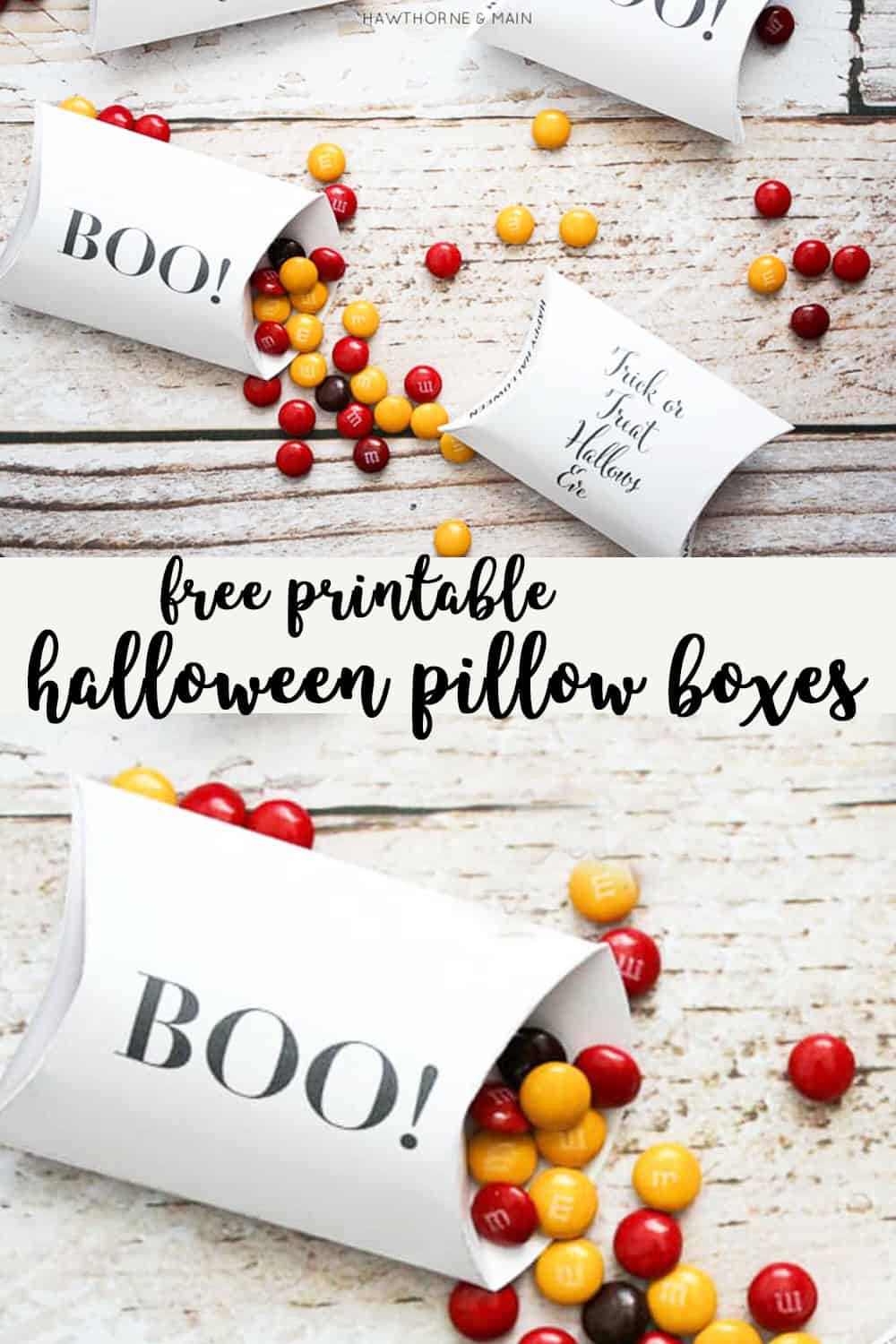Halloween Pillow Box Printables