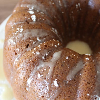 The Perfect Banana Cake with Vanilla Glaze