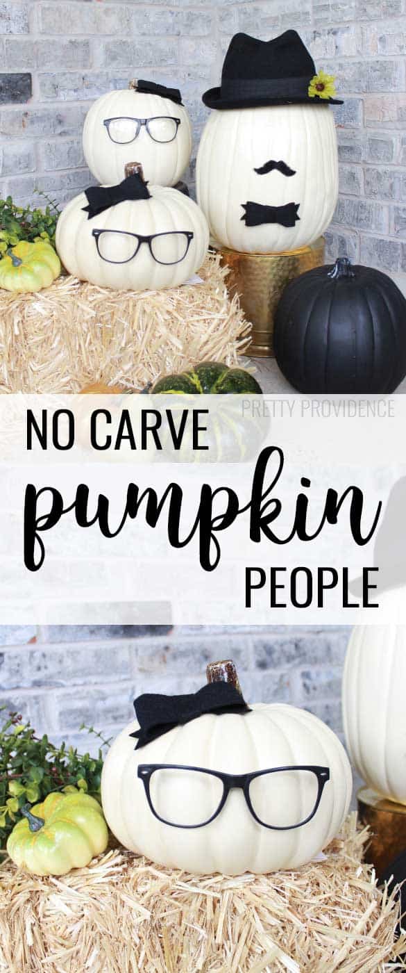 No-Carve Pumpkin People