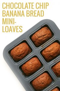 Chocolate Chip Banana Bread Mini-Loaves | Feast + West for Pretty Providence