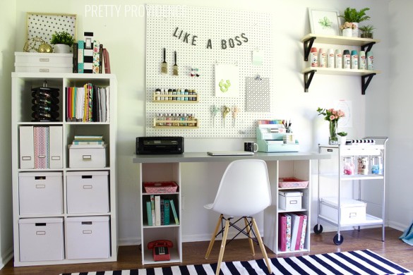 Craft Room Makeover Inspiration - 24 Ideas! - Hazel + Gold Designs