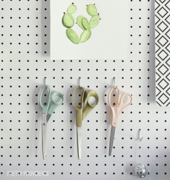 Craft room organization that is pretty and functional! 
