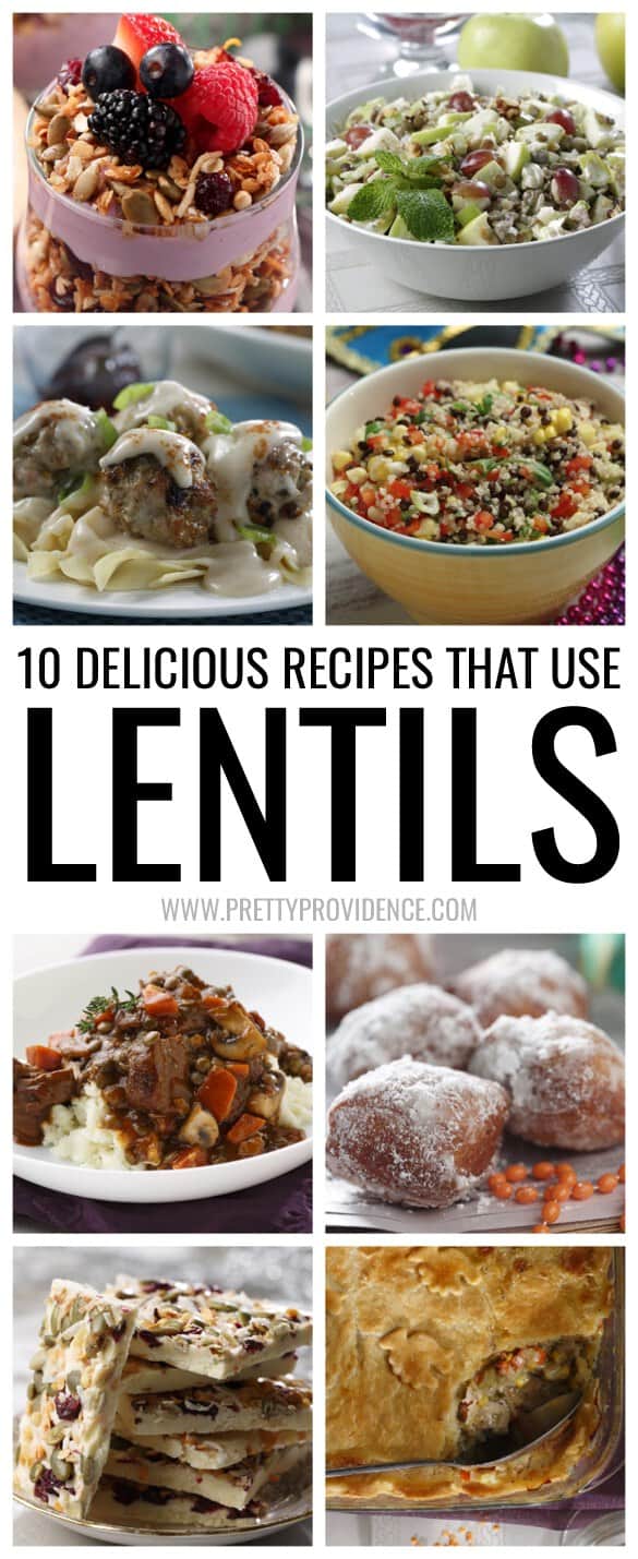 10 Delicious Ways to Use Lentils! I want to make all of them! Such fun ideas.