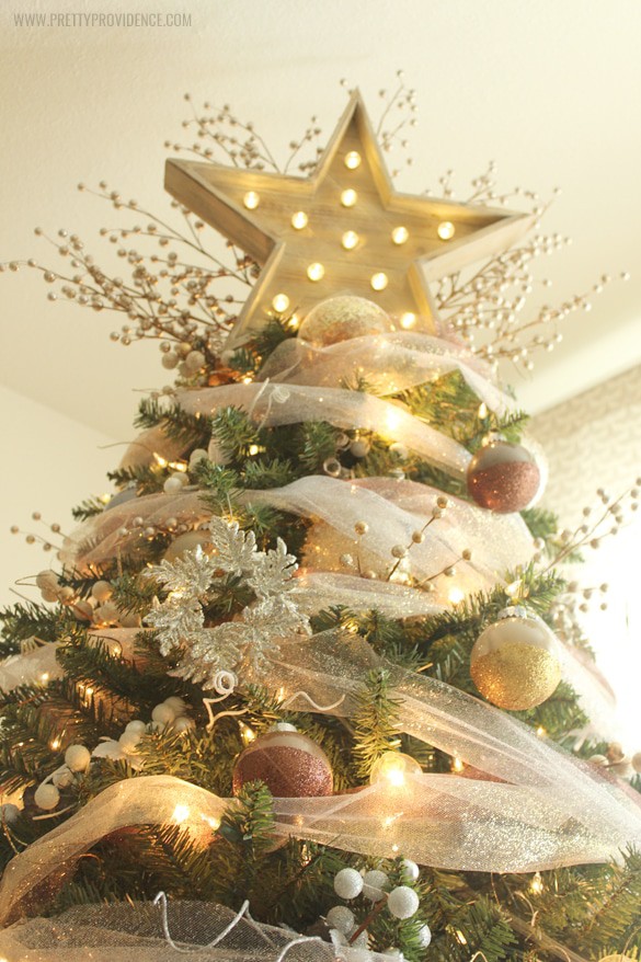 Whimsical Precious Metals Christmas Tree