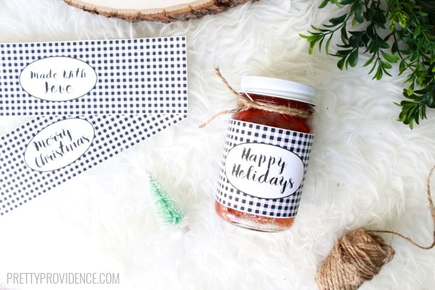 Christmas Jar Labels Free Printable Pretty Providence